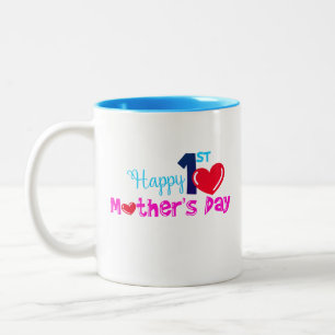 Tasse 2 Couleurs Joyeuse 1ère fête des mères
