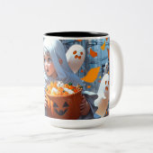 Tasse 2 Couleurs Joyeuse Chasse Fantôme ! (Devant droit)