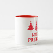 Tasse 2 Couleurs Joyeuse et enceinte à Noël (Centre)