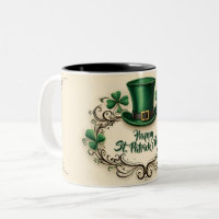 Joyeuse fête de la Saint-Patrick, motif de trèfle