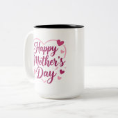 Tasse 2 Couleurs Joyeuse fête des Mères (Devant gauche)