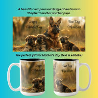 Joyeuse fête des mères Chien berger allemand