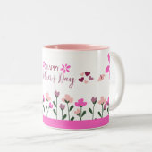 Tasse 2 Couleurs Joyeuse fête des mères multi-couleurs Design (Devant droit)