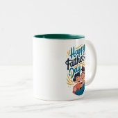 Tasse 2 Couleurs Joyeuse Fête des Pères (Devant droit)