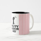 Tasse 2 Couleurs Joyeuse fête du Travail (Devant droit)