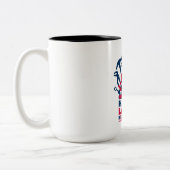 Tasse 2 Couleurs Joyeuse Fête du Travail, Fête des États-Unis (Gauche)
