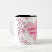 Tasse 2 Couleurs Joyeuse fête maman (Devant gauche)
