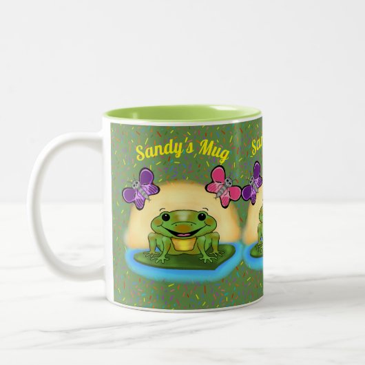 Tasse 2 Couleurs Joyeuse grenouille (Gauche)
