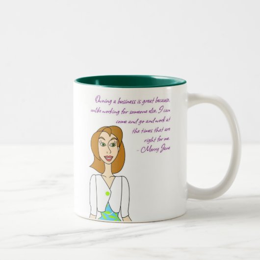 Tasse 2 Couleurs Joyeuse Jane (Droit)