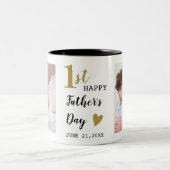 Tasse 2 Couleurs Joyeuse première Fête des pères 2 Photo (Centre)