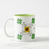 Tasse 2 Couleurs Joyeuse Saint-Patrick ! Trèfle avec Calla (Gauche)