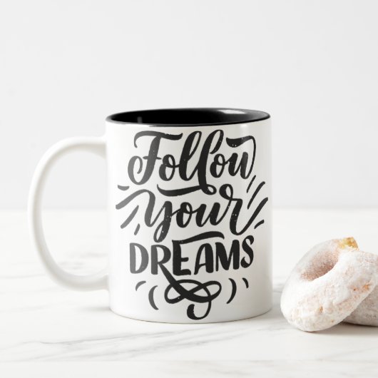 Tasse 2 Couleurs Joyeuse Saint-Valentin (Avec donut)