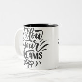 Tasse 2 Couleurs Joyeuse Saint-Valentin (Devant gauche)