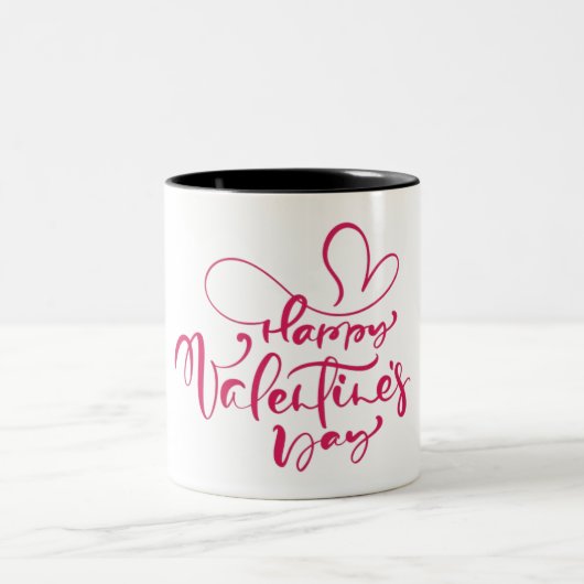 Tasse 2 Couleurs Joyeuse Saint-Valentin (Centre)