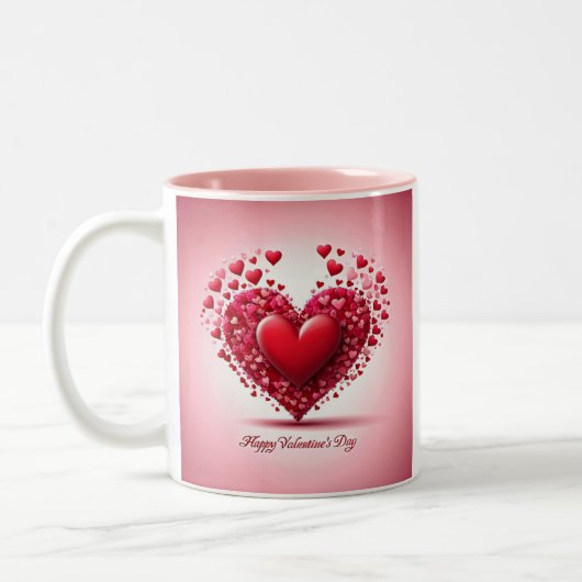 Tasse 2 Couleurs Joyeuse Saint-Valentin (Gauche)