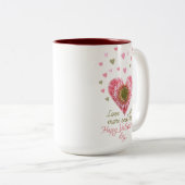 Tasse 2 Couleurs Joyeuse Saint-Valentin (Devant droit)