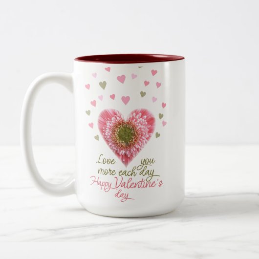Tasse 2 Couleurs Joyeuse Saint-Valentin (Gauche)
