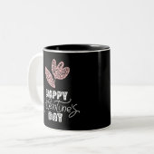 Tasse 2 Couleurs Joyeuse Saint-Valentin (Devant gauche)