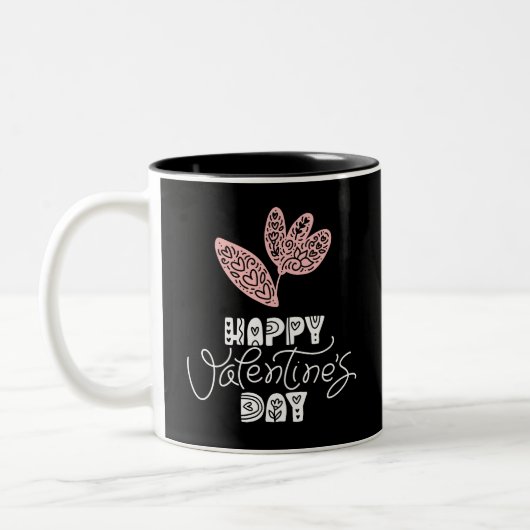 Tasse 2 Couleurs Joyeuse Saint-Valentin (Gauche)