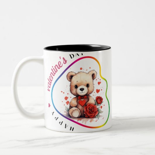 Tasse 2 Couleurs Joyeuse Saint-Valentin - Amorous Whispers (Gauche)