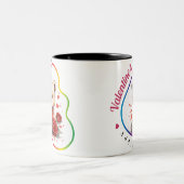 Tasse 2 Couleurs Joyeuse Saint-Valentin - Amorous Whispers (Centre)