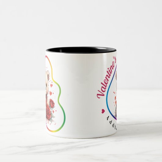 Tasse 2 Couleurs Joyeuse Saint-Valentin - Amorous Whispers (Centre)