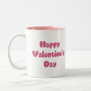Tasse 2 Couleurs Joyeuse Saint-Valentin Paillettes