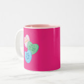 Tasse 2 Couleurs Joyeuse Saint-Valentin Pickleball Style-2 (Devant gauche)