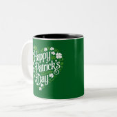 Tasse 2 Couleurs Joyeuse St Patrick's Day  (Devant gauche)