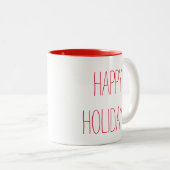Tasse 2 Couleurs Joyeuses fêtes (Devant droit)