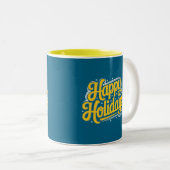 Tasse 2 Couleurs Joyeuses fêtes Art numérique (Devant droit)