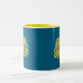 Tasse 2 Couleurs Joyeuses fêtes Art numérique (Centre)