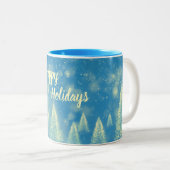 Tasse 2 Couleurs Joyeuses fêtes de Noël (Devant droit)