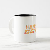 Tasse 2 Couleurs Joyeuses Pâques (Devant gauche)