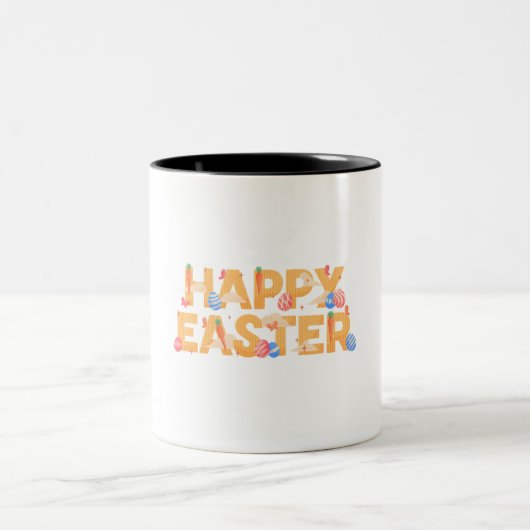 Tasse 2 Couleurs Joyeuses Pâques (Centre)