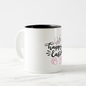 Tasse 2 Couleurs Joyeuses Pâques (Devant gauche)