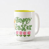 Tasse 2 Couleurs Joyeuses Pâques (Devant droit)