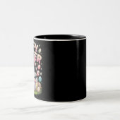 Tasse 2 Couleurs Joyeuses Pâques 2025 Œufs Lapin Mignon (Centre)