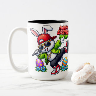 Tasse 2 Couleurs Joyeuses Pâques Frangin Lunettes de soleil Cool Bu
