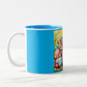 TASSE 2 COULEURS ~ JOYEUSES PÂQUES LES PETITS CHATS ~   (Gauche)