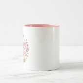 Tasse 2 Couleurs Joyeuses Pâques oeuf lapin (Centre)
