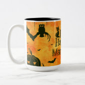 Tasse 2 Couleurs Joyeuses sorcières d'Halloween Chats Araigners Cho (Gauche)