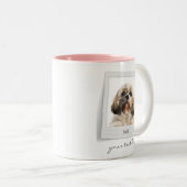 Tasse 2 Couleurs Joyeuses Vacances Animaux de compagnie Cadre photo (Devant droit)