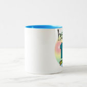 Tasse 2 Couleurs Joyeux 12e anniversaire (Centre)