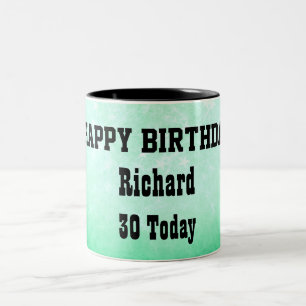 Tasse 2 Couleurs Joyeux 30e anniversaire Personnalisé