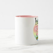 Tasse 2 Couleurs Joyeux 35e Anniversaire (rose) (Centre)