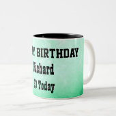 Tasse 2 Couleurs Joyeux 60e anniversaire Personnalisé (Devant droit)