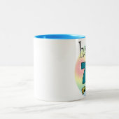 Tasse 2 Couleurs Joyeux 70e anniversaire (Centre)