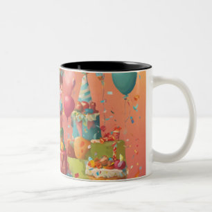 Tasse 2 Couleurs Joyeux anniversaire