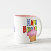 Tasse 2 Couleurs Joyeux anniversaire (Devant droit)